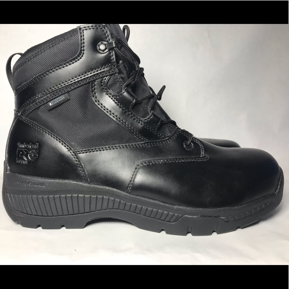 New Timberland Pro Soft Toe Black Boots
